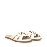 Slipper in pelle con logo SD0463 P001Z12 PINKO 