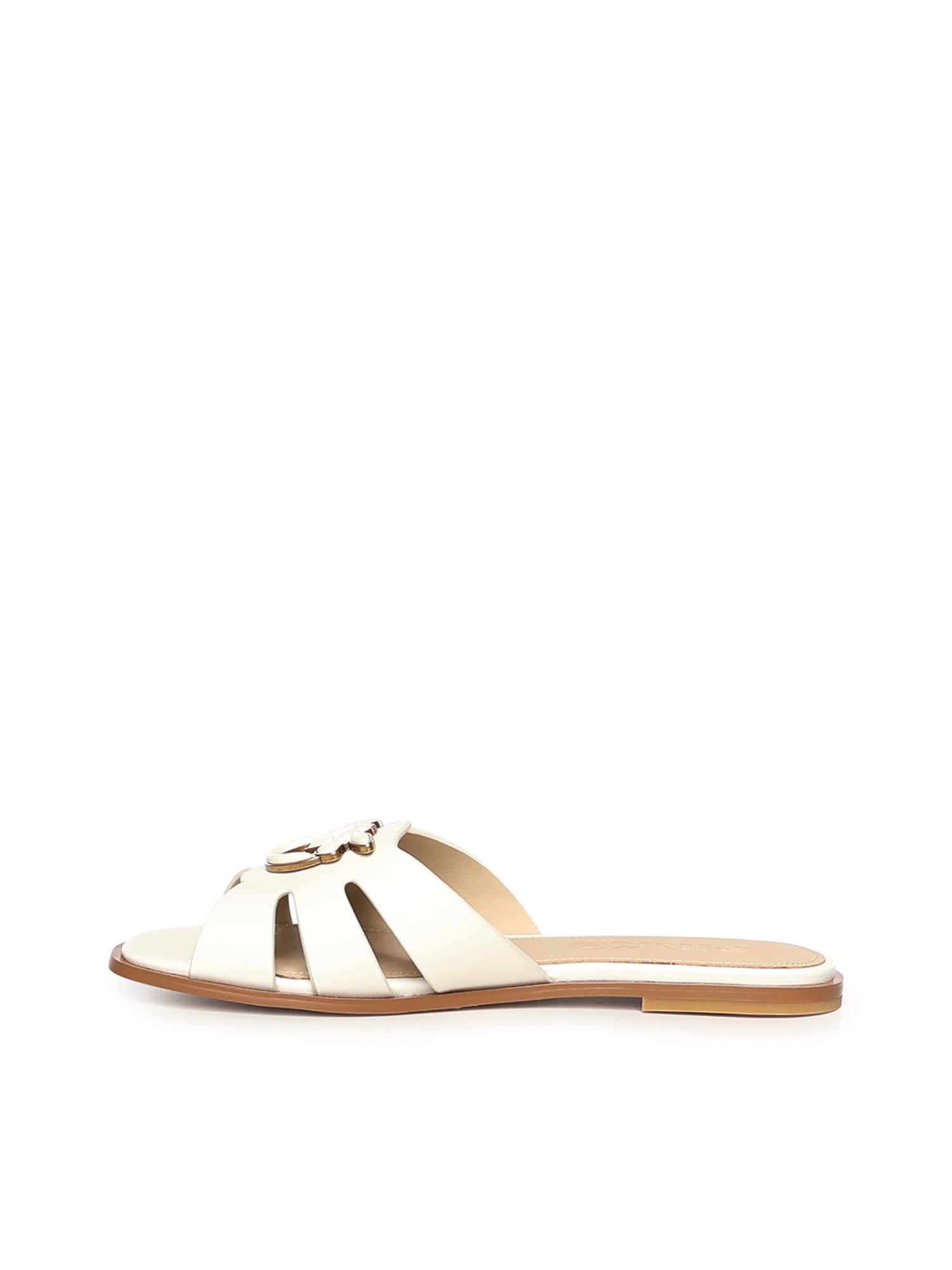 Slipper in pelle con logo SD0463 P001Z12 PINKO 