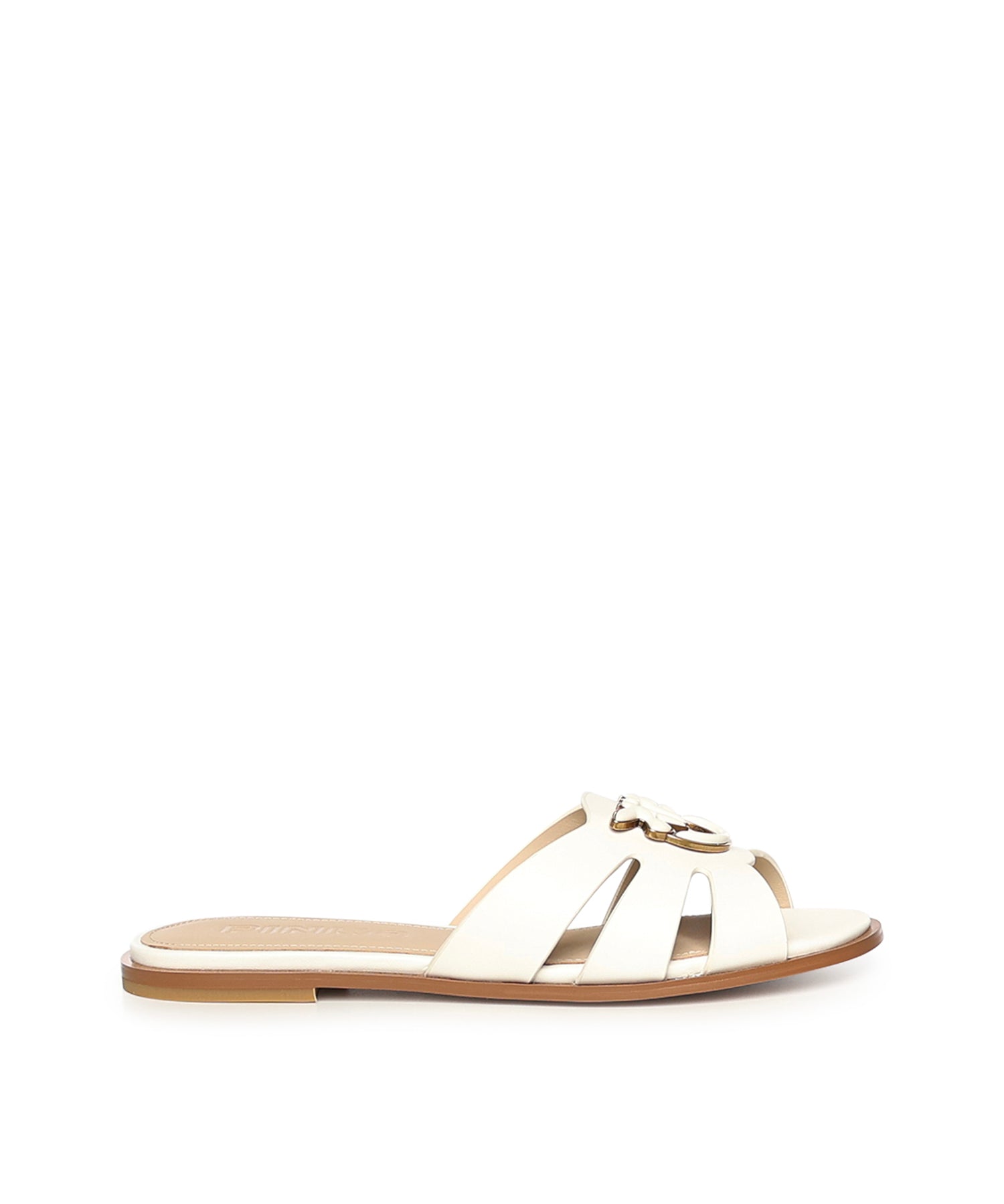 Slipper in pelle con logo SD0463 P001Z12 PINKO 