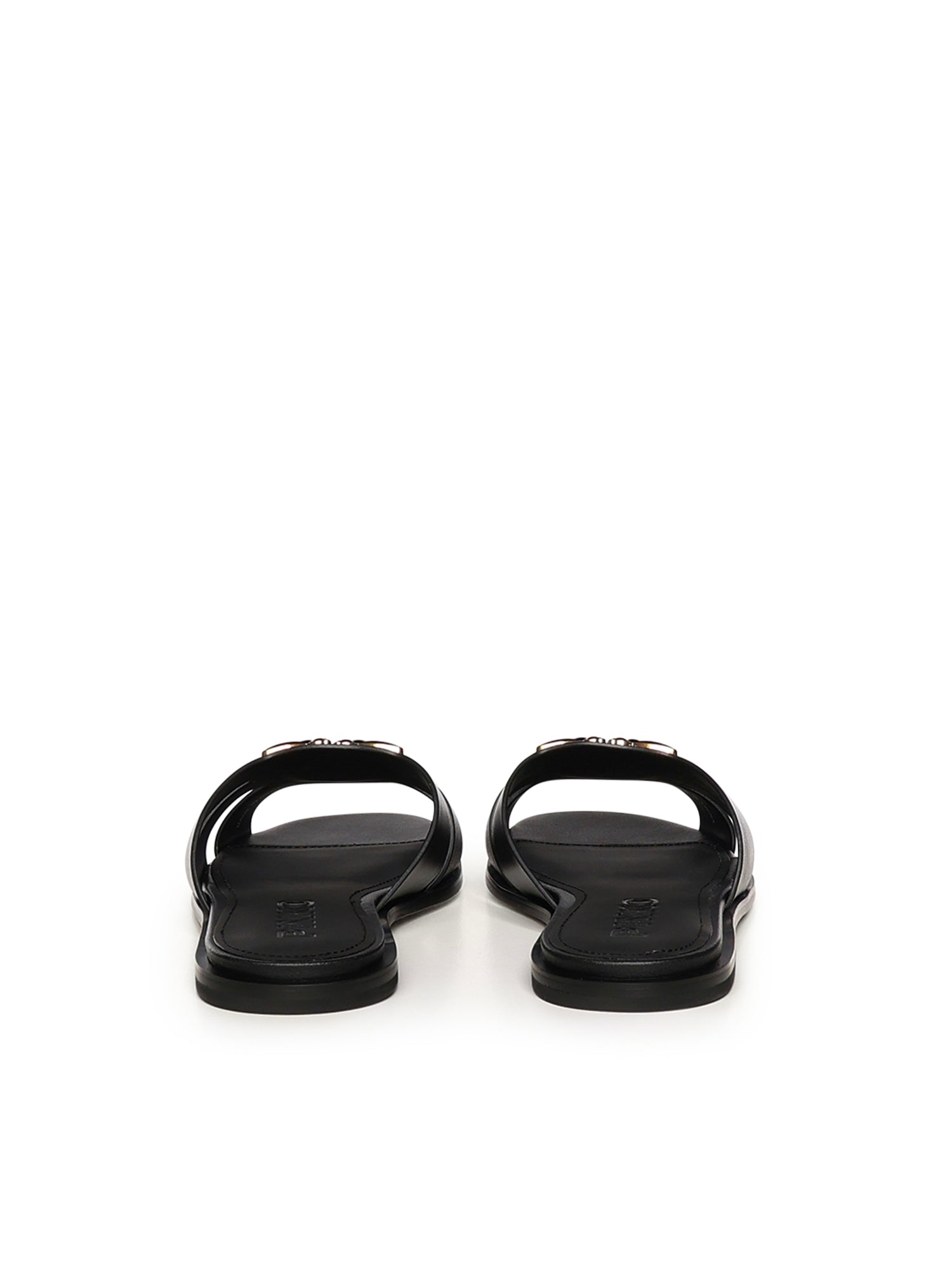 Slipper in pelle con logo SD0463 P001Z99 PINKO 