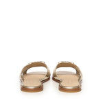 Slipper in pelle con logo SD0463 P049Z22 PINKO 