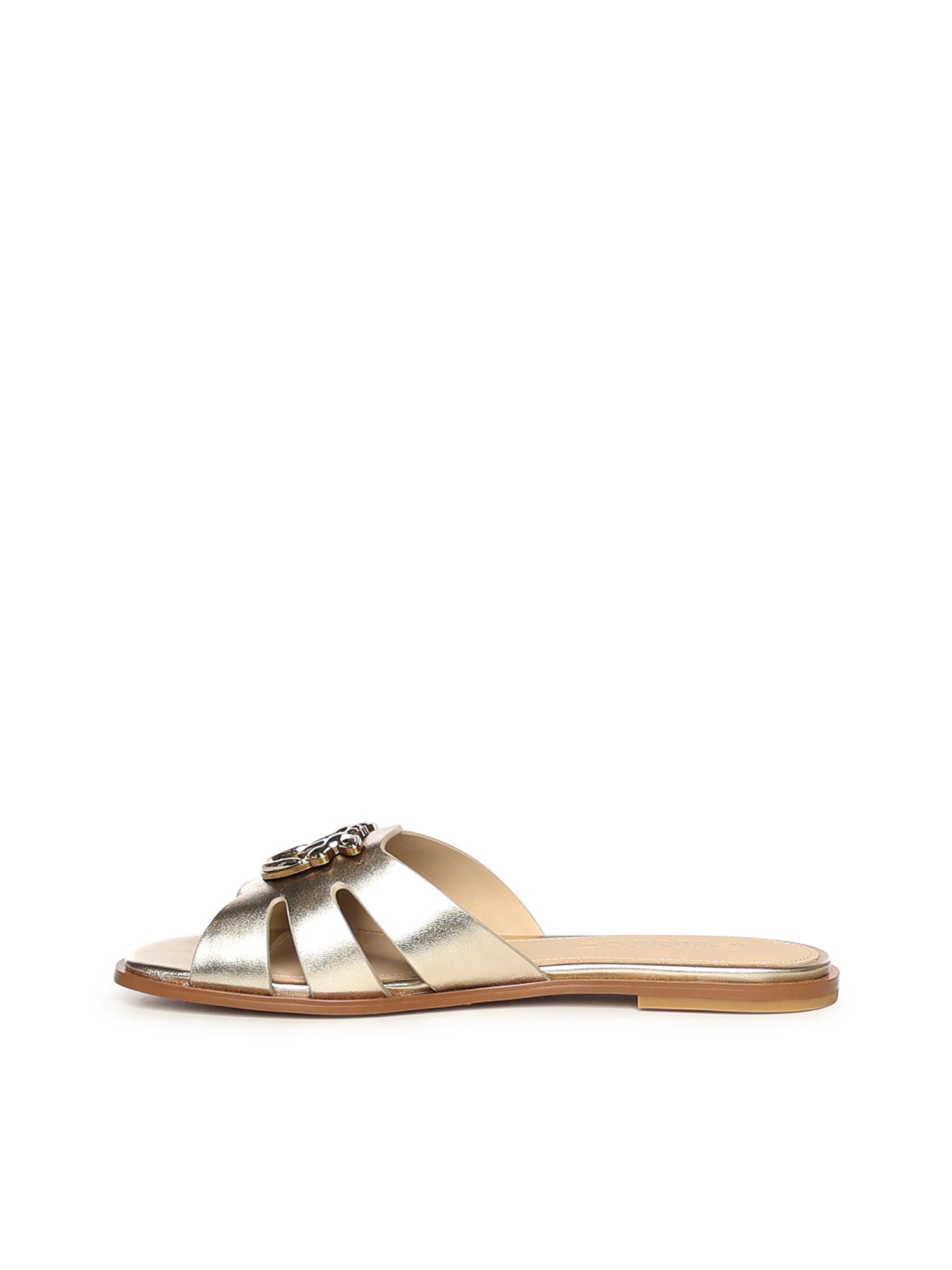 Slipper in pelle con logo SD0463 P049Z22 PINKO 