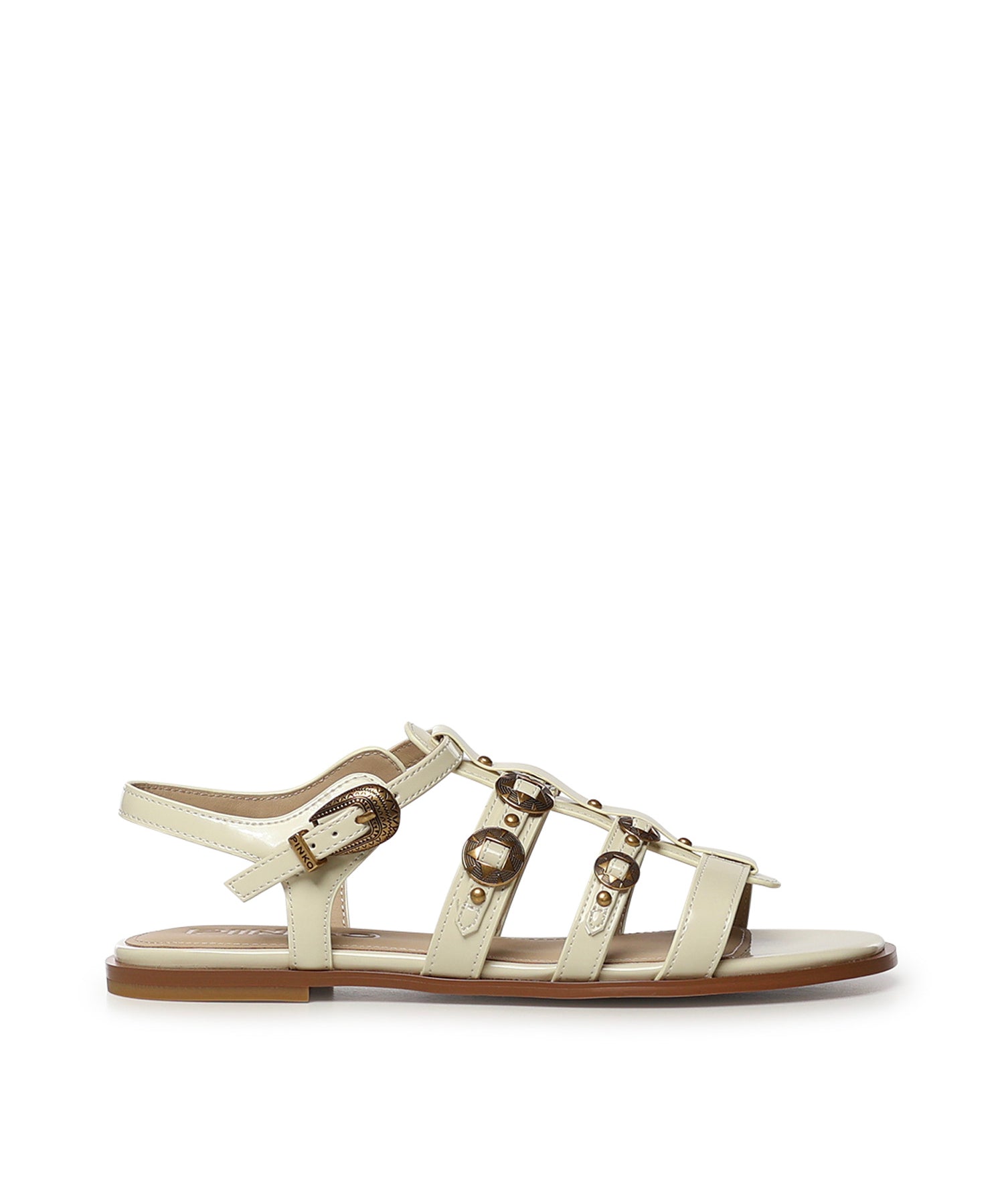 Sandali bassi con cinturini e borchie SD0469 E037DY7 PINKO 