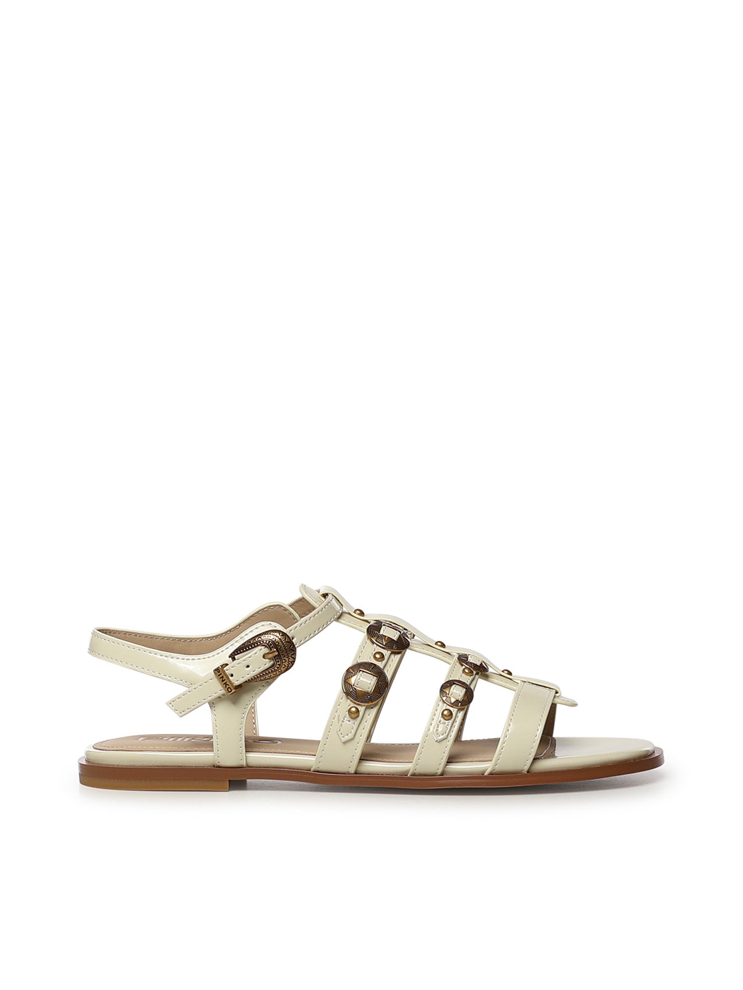Sandali bassi con cinturini e borchie SD0469 E037DY7 PINKO 