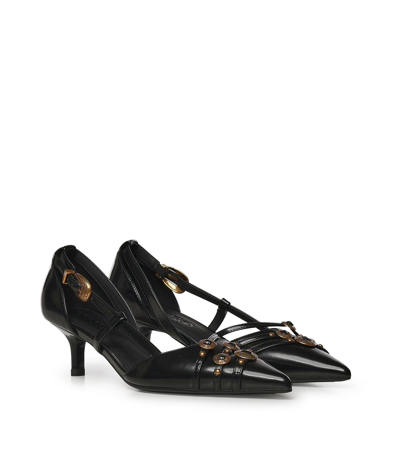 Décolleté con cinturini e borchie gioiello SD0485 E037Z99 PINKO 