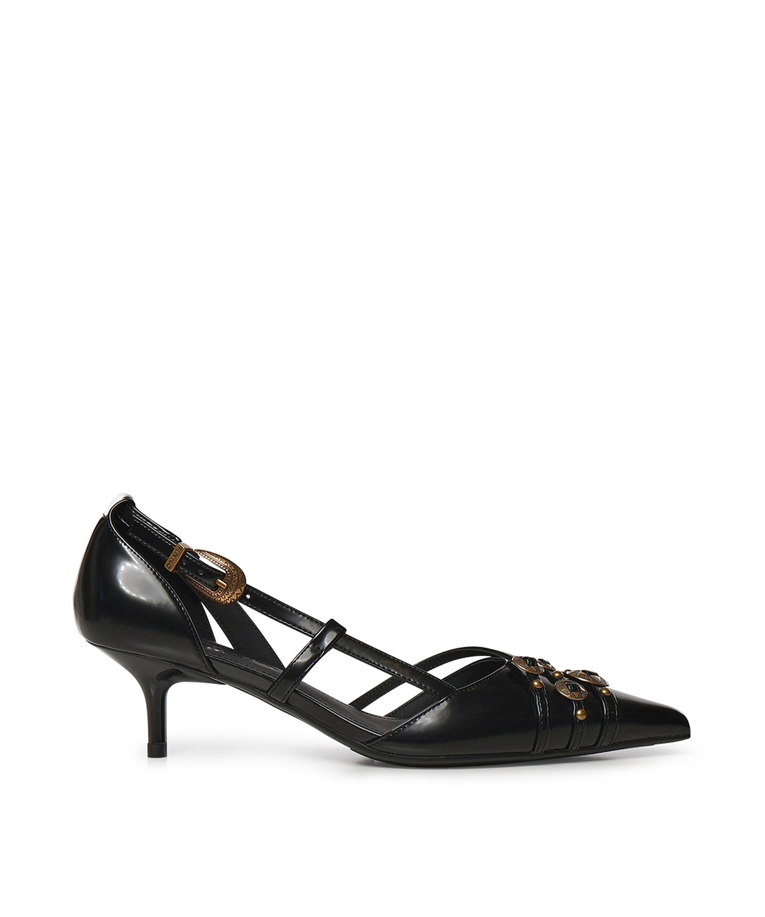 Décolleté con cinturini e borchie gioiello SD0485 E037Z99 PINKO 