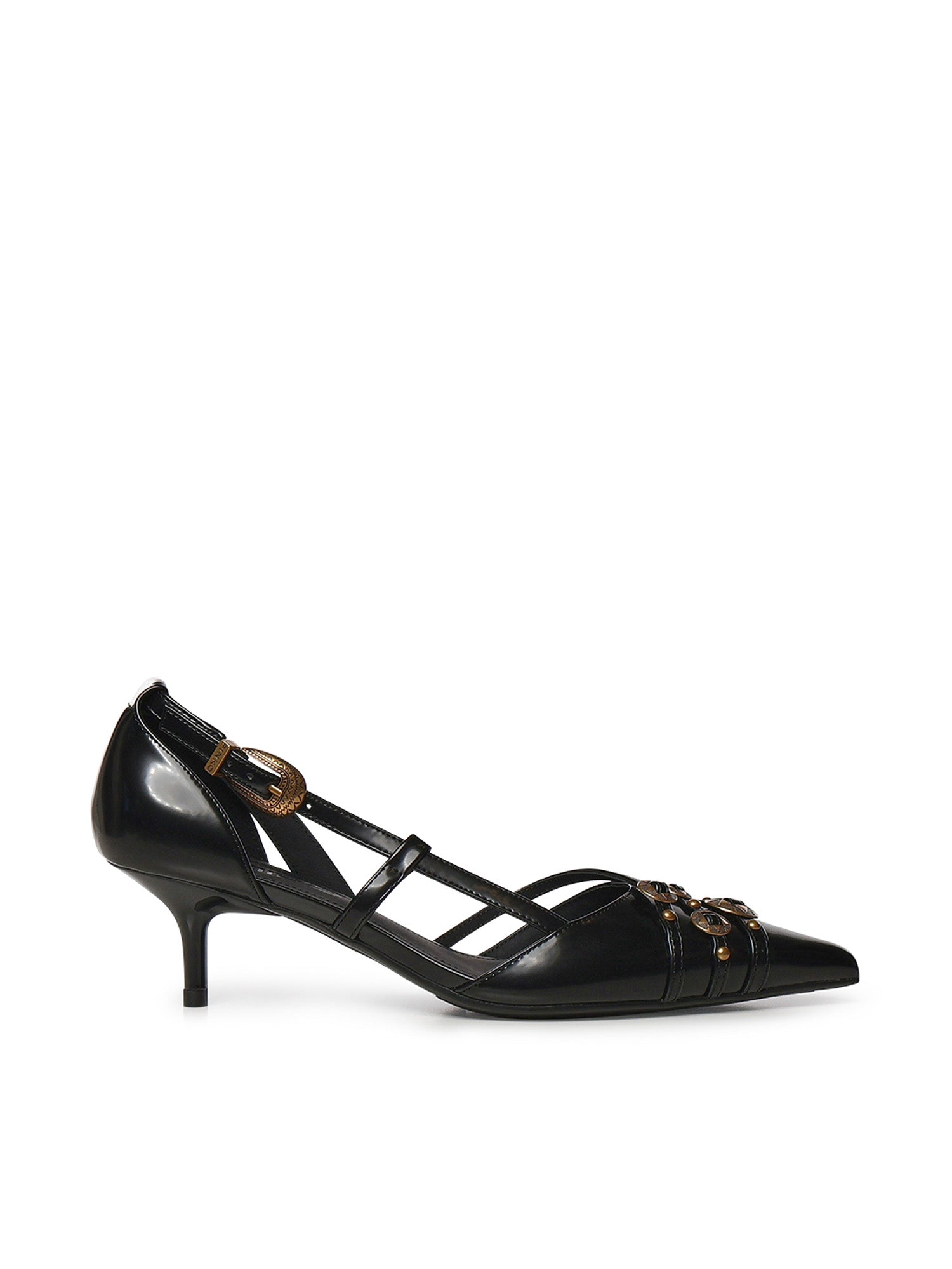 Décolleté con cinturini e borchie gioiello SD0485 E037Z99 PINKO 