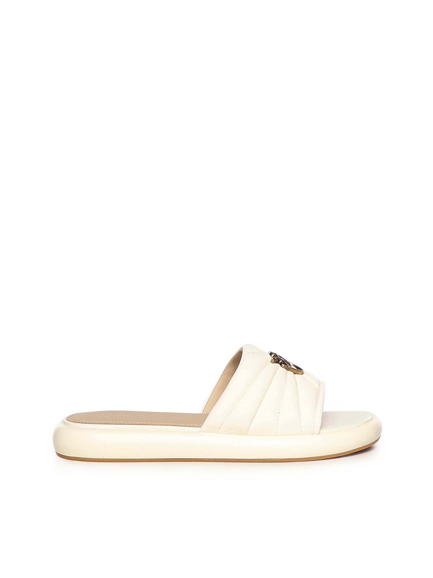 Slipper in nappa con logo SD0525 P003Z12 PINKO 