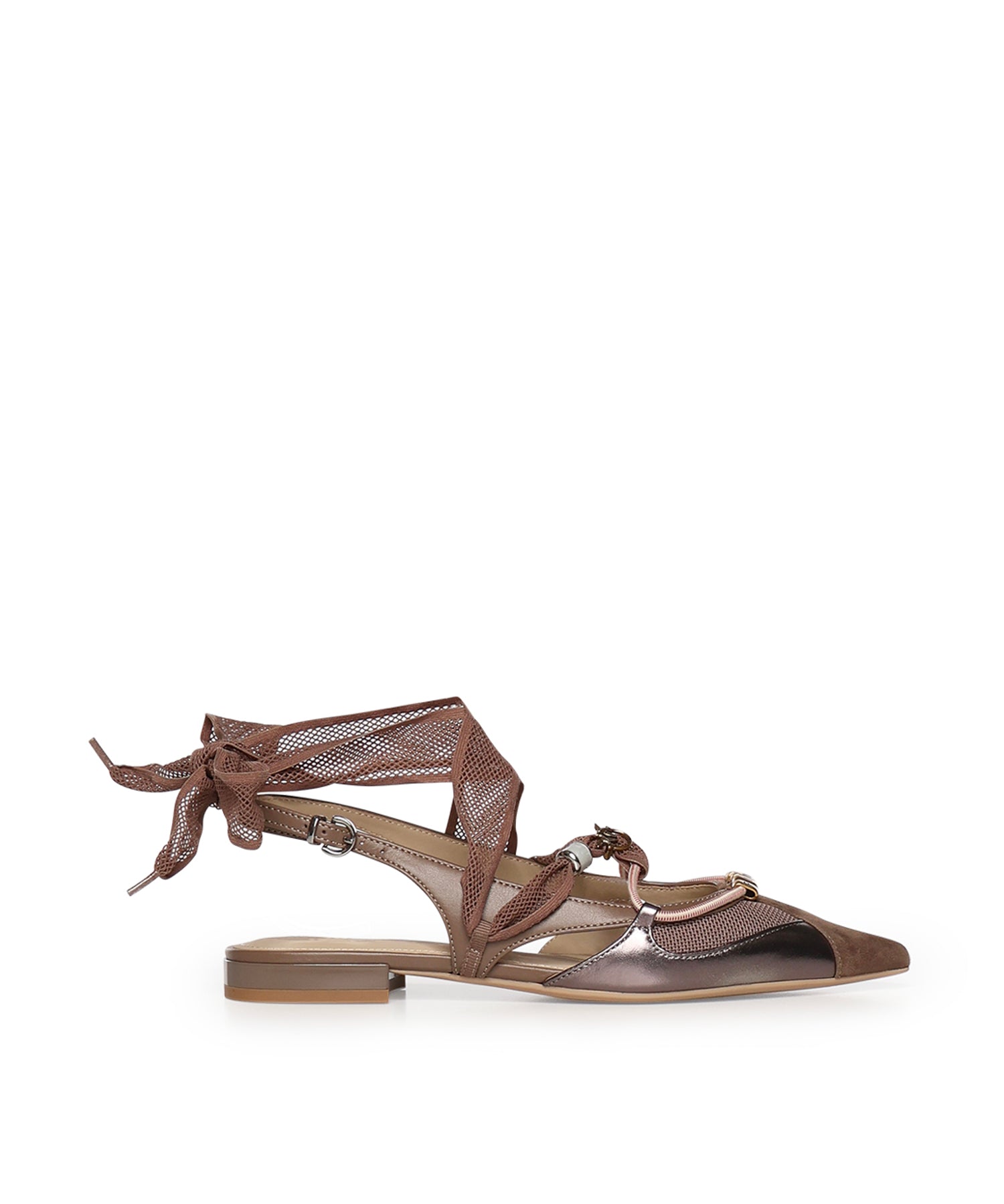 Ballerine slingback con lacci SD0547 P003M28 PINKO 
