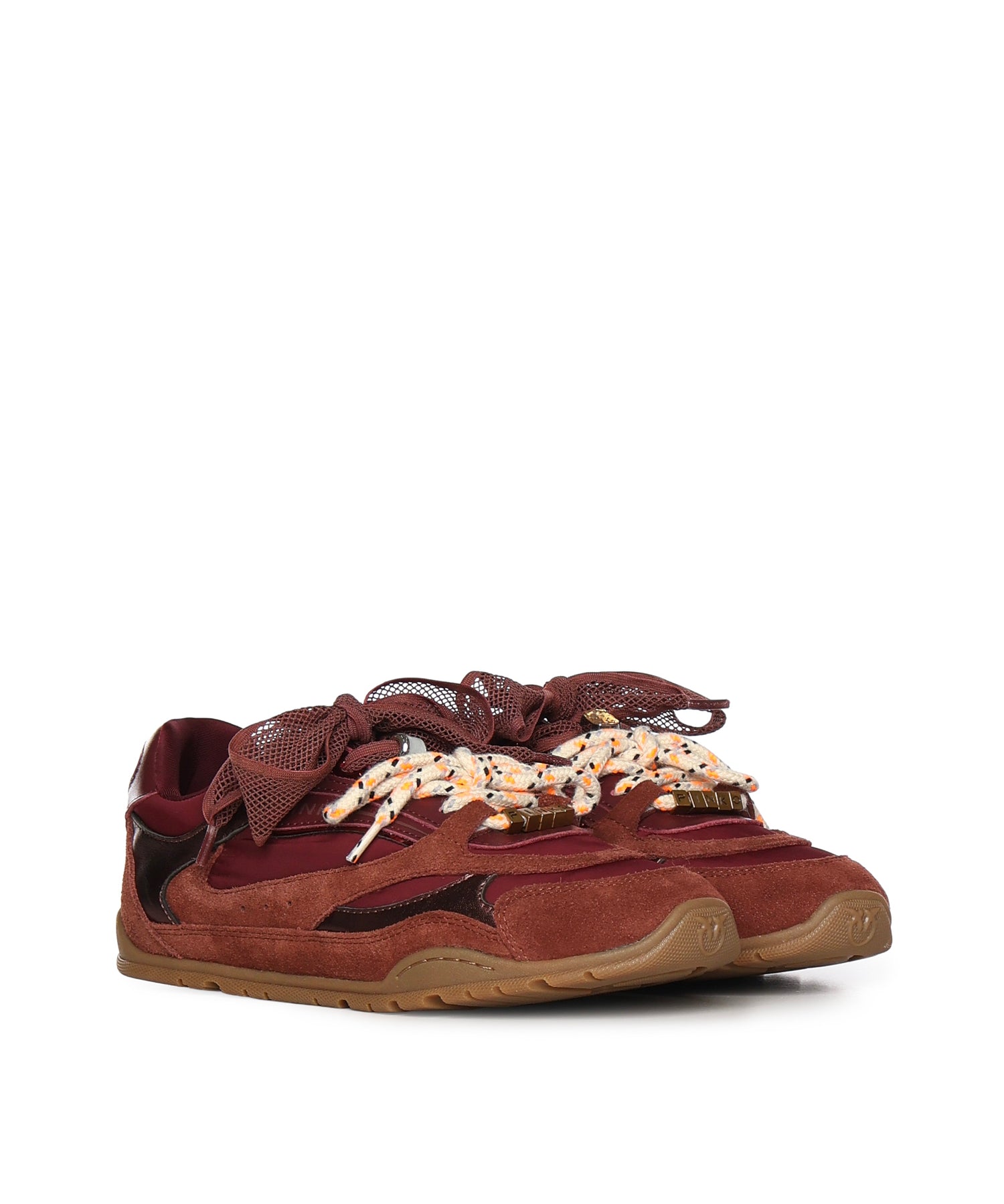 Sneakers con lacci doppi e applicazioni gioiello SS0185 P076CR8 PINKO 
