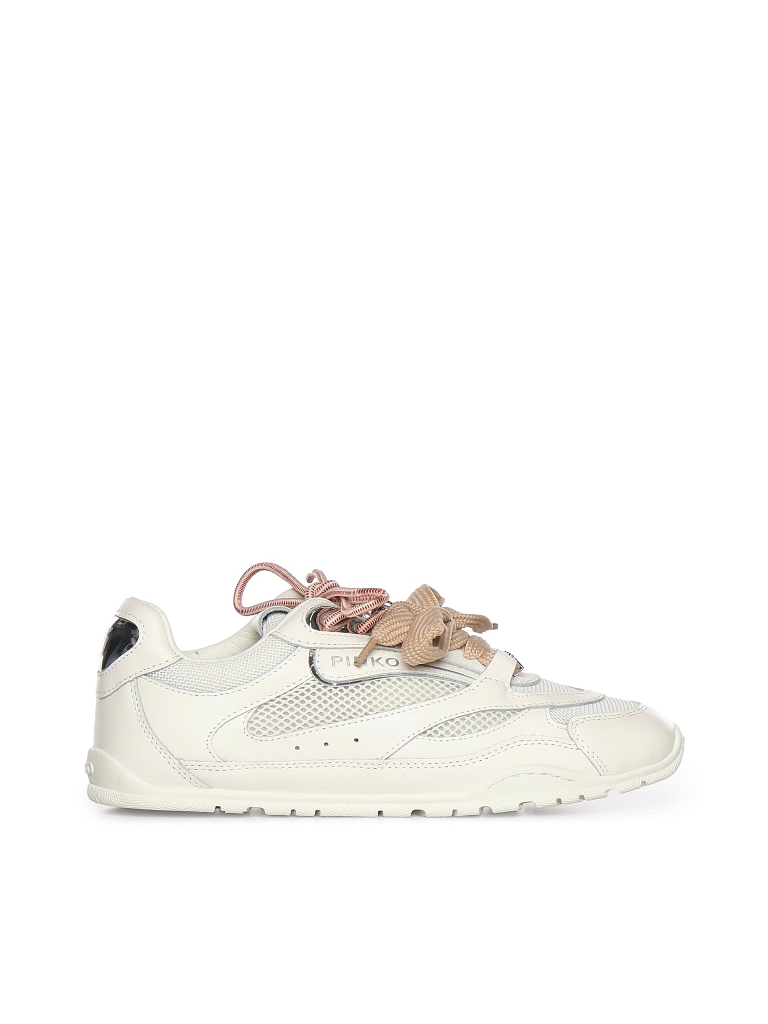Sneakers con lacci doppi, cristallo e charm SS0185 P132Z1B PINKO 