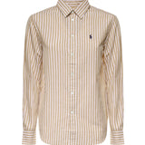 Camicia in cotone e lino con logo 211971514 501 POLO RALPH LAUREN 