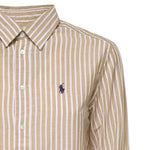Camicia in cotone e lino con logo 211971514 501 POLO RALPH LAUREN 