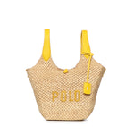 Borsa tote Polo Play in rafia e pelle 428978557 001 POLO RALPH LAUREN 