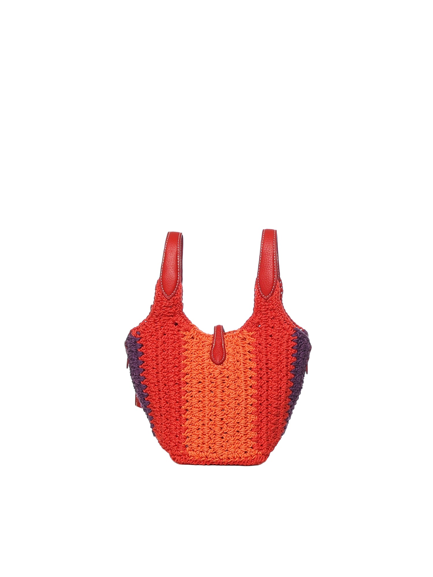 Borsa tote Polo Play piccola all'uncinetto 428P01444 001 POLO RALPH LAUREN 