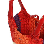 Borsa tote Polo Play piccola all'uncinetto 428P01444 001 POLO RALPH LAUREN 