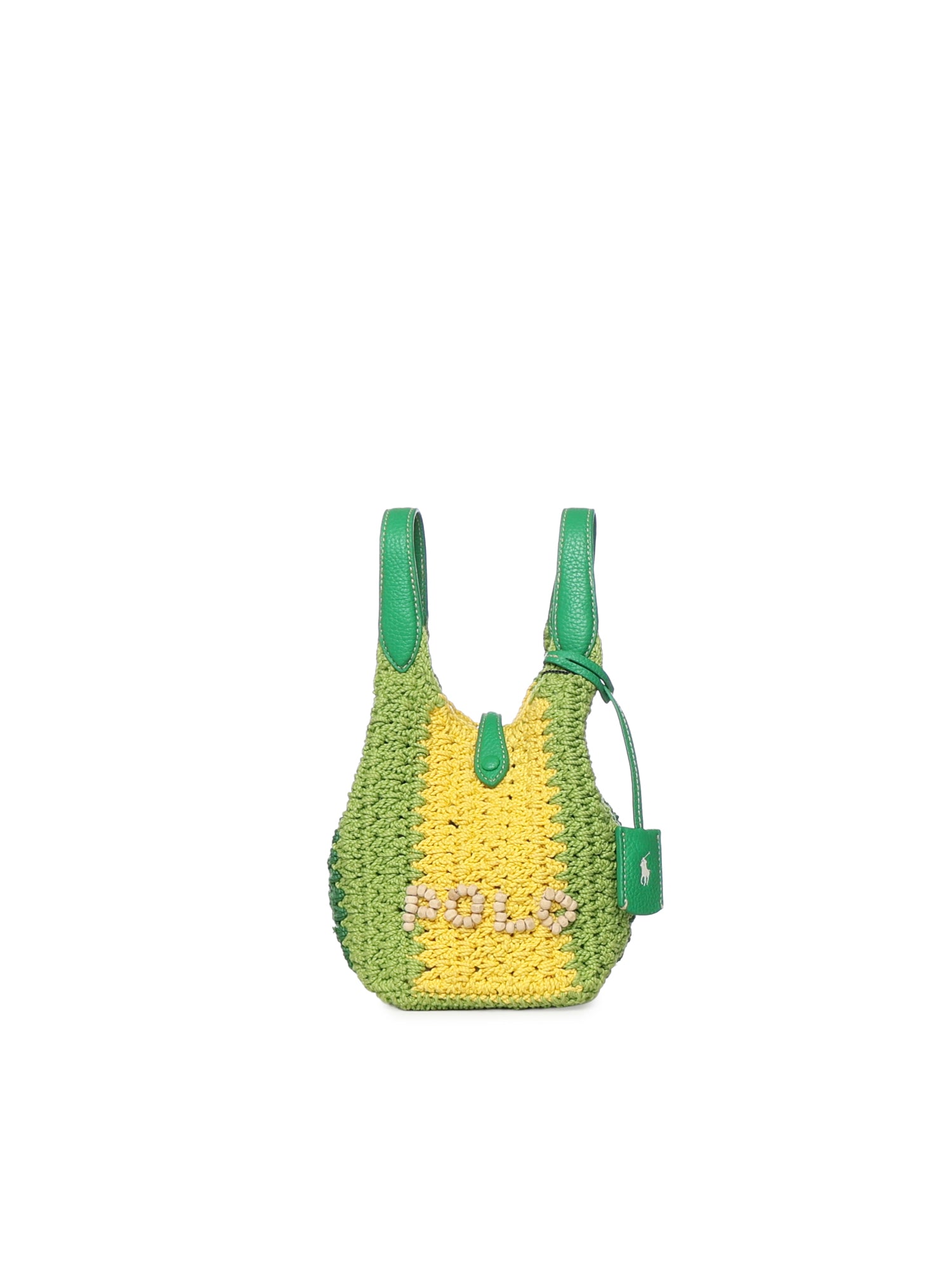 Borsa tote Polo Play piccola all'uncinetto 428P01444 002 POLO RALPH LAUREN 