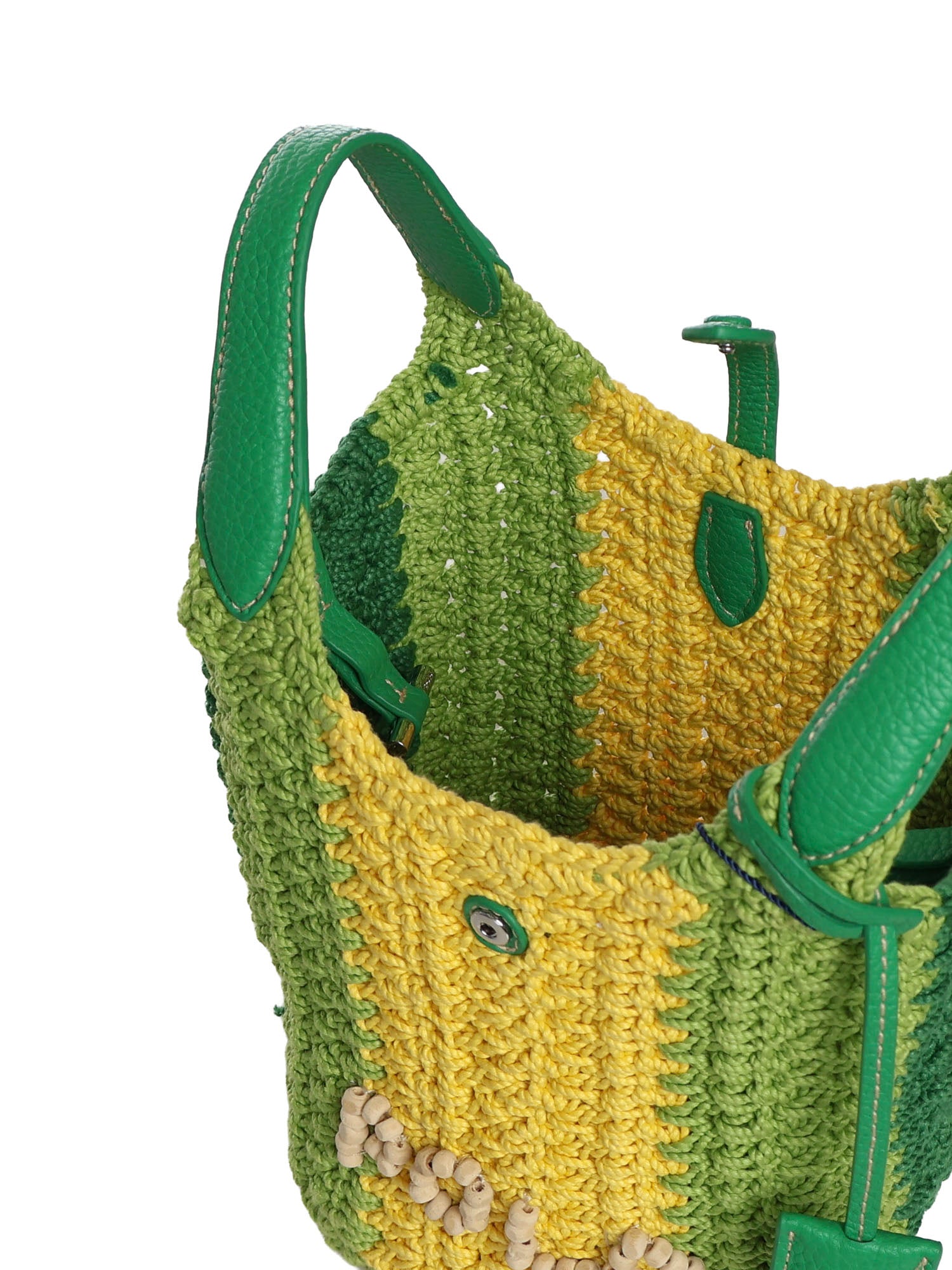 Borsa tote Polo Play piccola all'uncinetto 428P01444 002 POLO RALPH LAUREN 