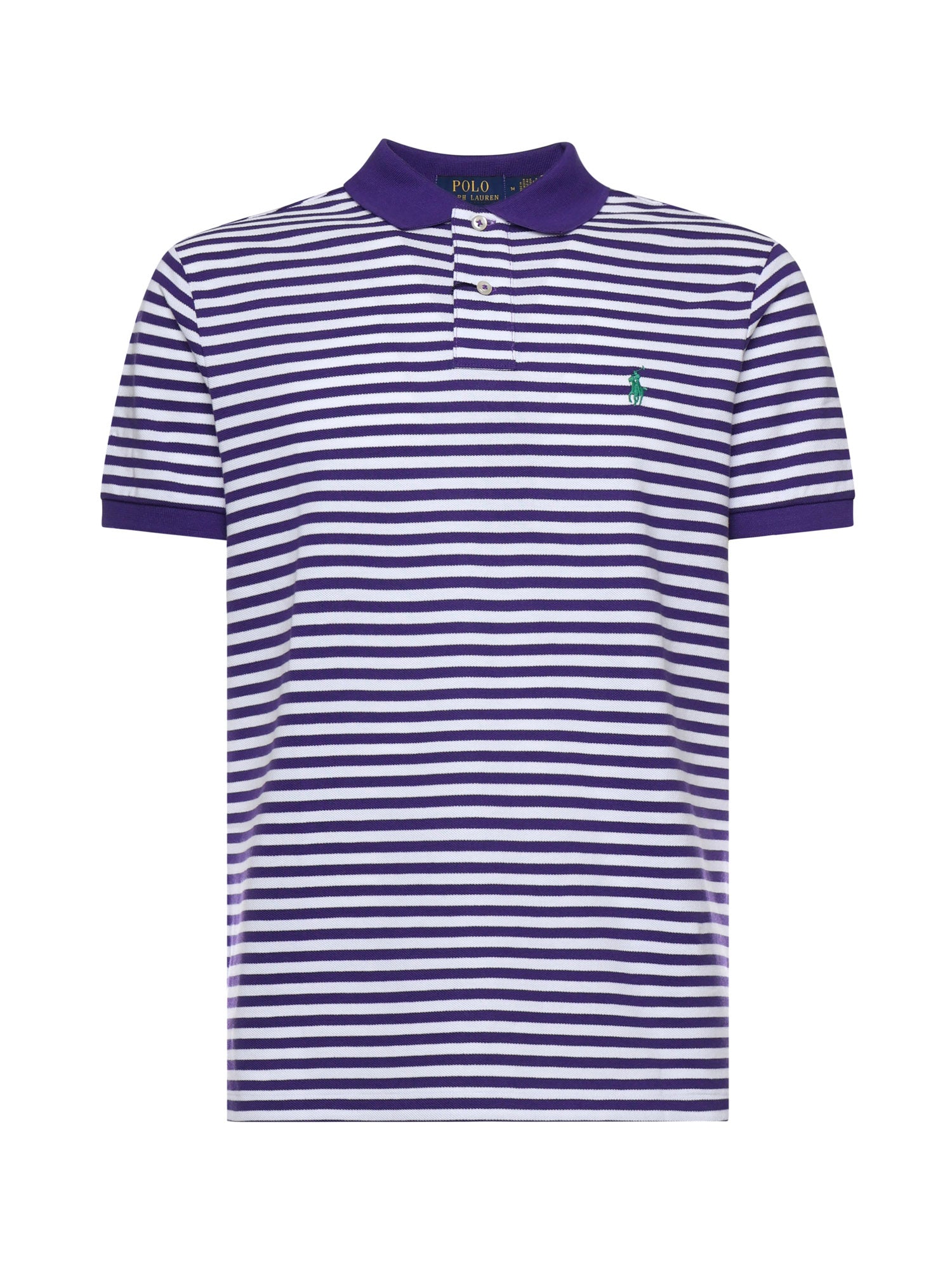 Polo a righe in cotone con logo 710956682 503 POLO RALPH LAUREN 