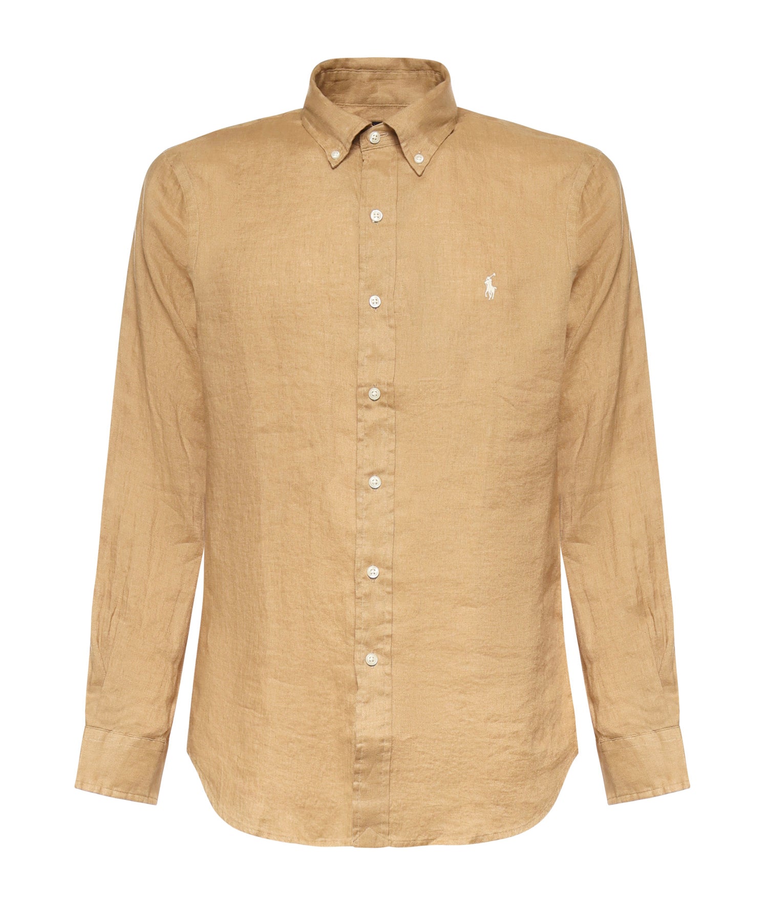 Camicia in lino con logo 710966294 511 POLO RALPH LAUREN 