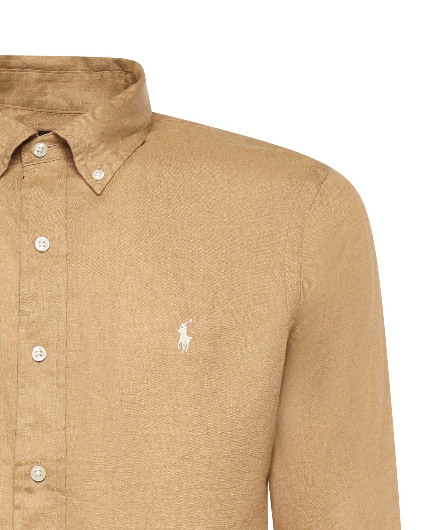 Camicia in lino con logo 710966294 511 POLO RALPH LAUREN 
