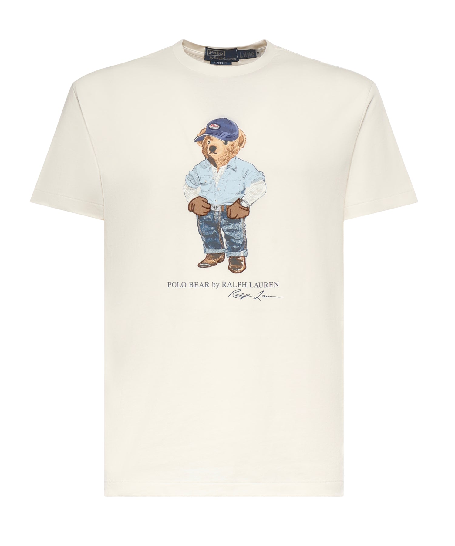 T-shirt con stampa in cotone 710B14615 001 POLO RALPH LAUREN 