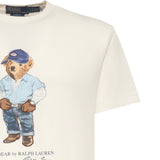 T-shirt con stampa in cotone 710B14615 001 POLO RALPH LAUREN 