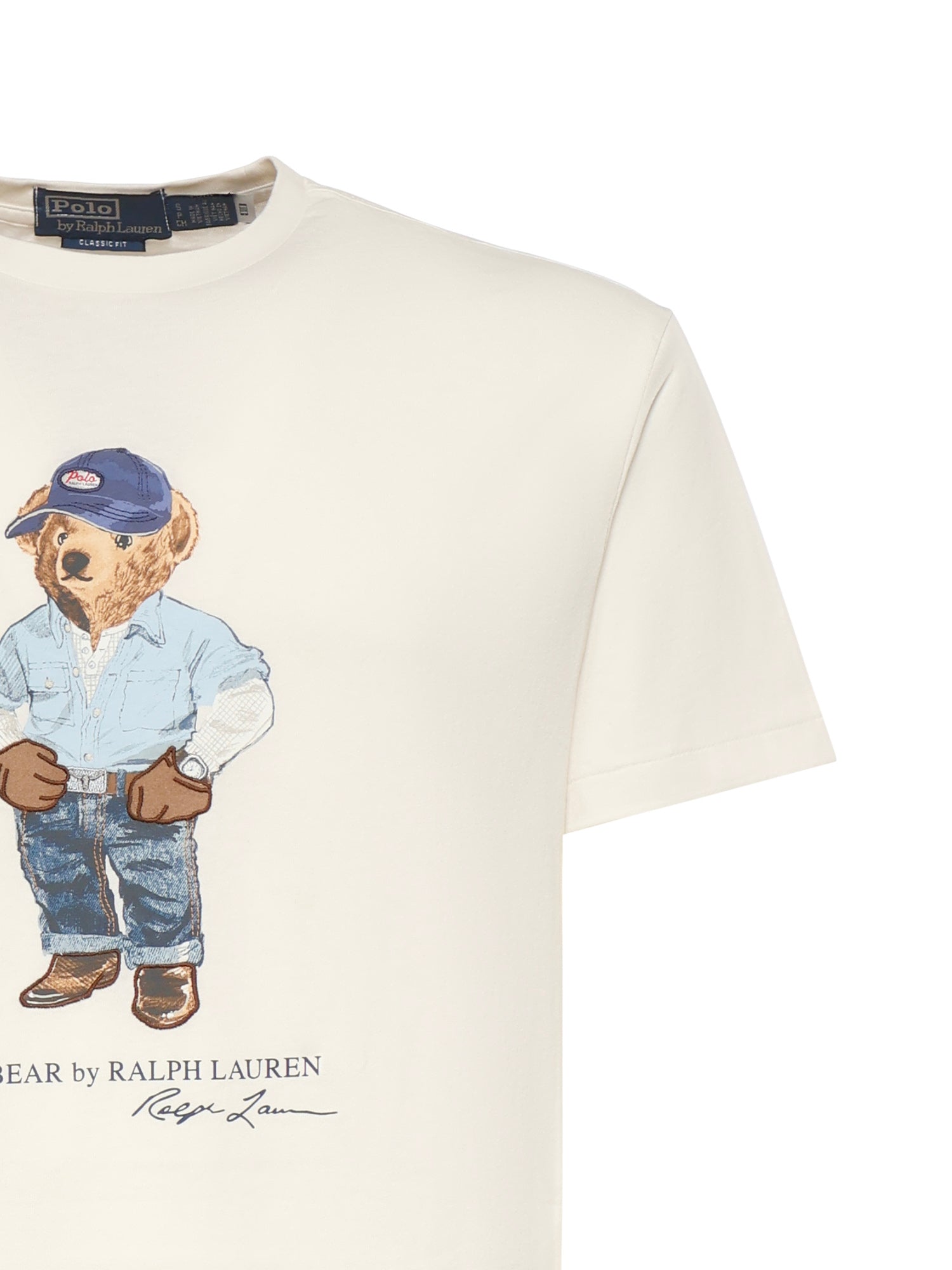 T-shirt con stampa in cotone 710B14615 001 POLO RALPH LAUREN 