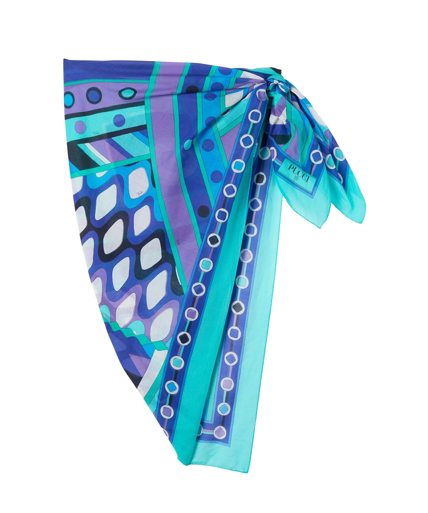 Pareo in cotone con stampa Vivara 6HPD15 6H975P70 PUCCI 