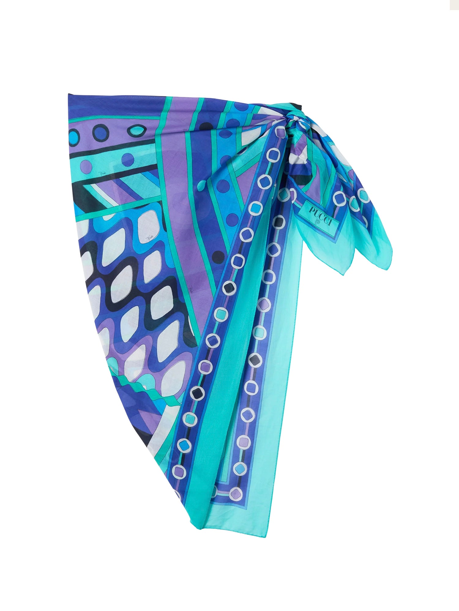 Pareo in cotone con stampa Vivara 6HPD15 6H975P70 PUCCI 