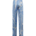 Pantaloni in seta stampa Marmo 6HRT12 6H761005 PUCCI 
