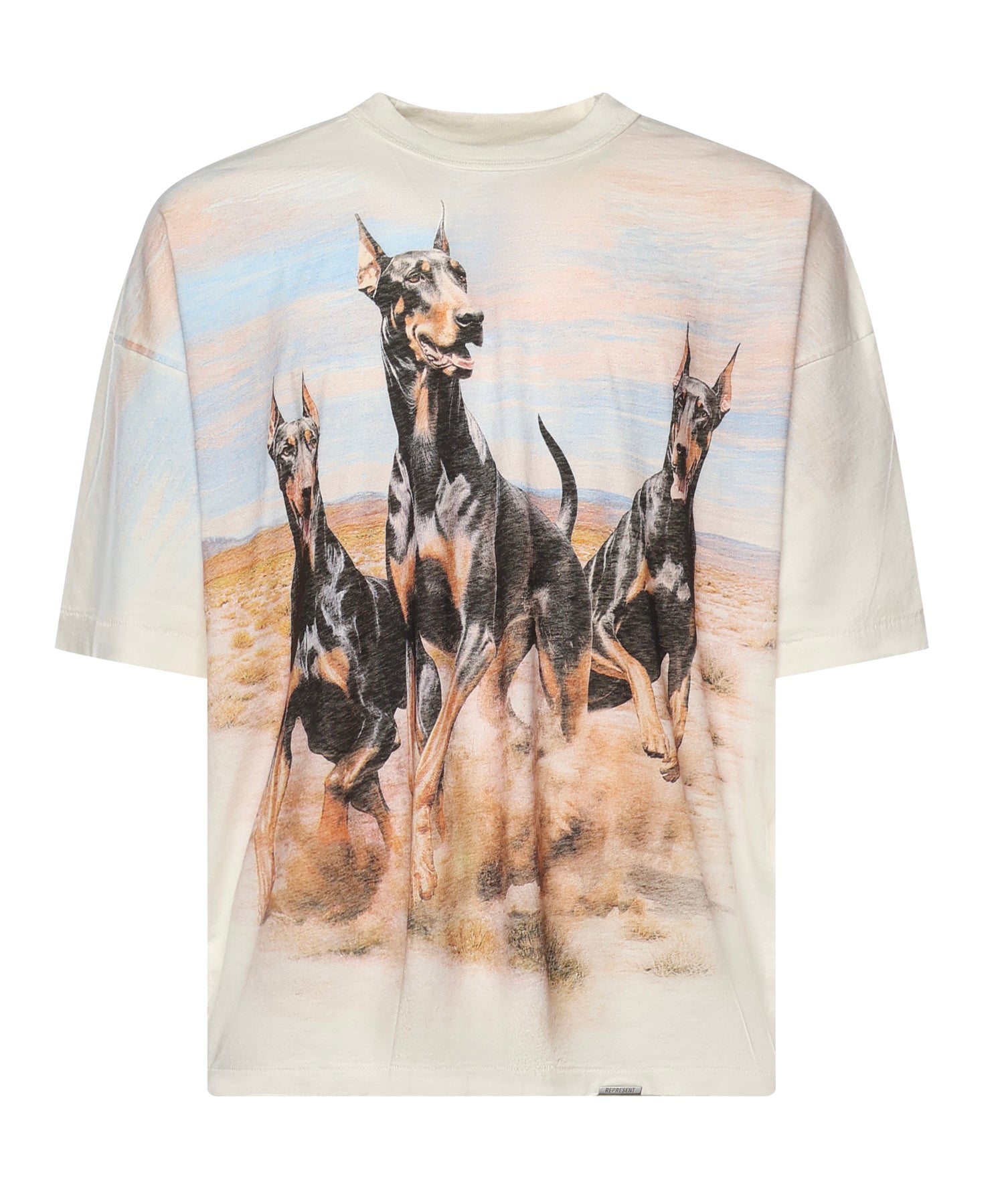 T-shirt Western Dobermans con stampa MLM100665 72 REPRESENT 