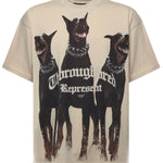 T-shirt Thoroughbred in cotone MLM41135 002 REPRESENT 
