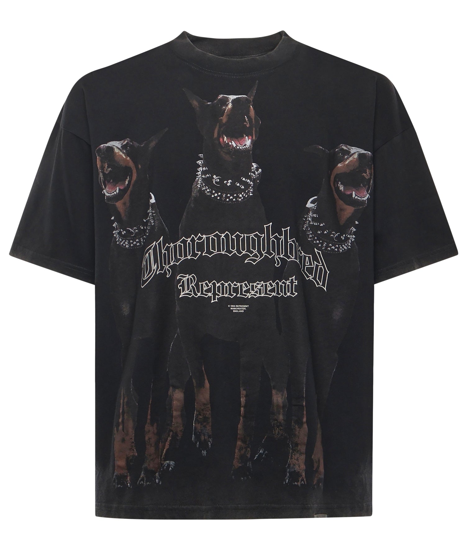 T-shirt Thoroughbred in cotone MLM41135 003 REPRESENT 
