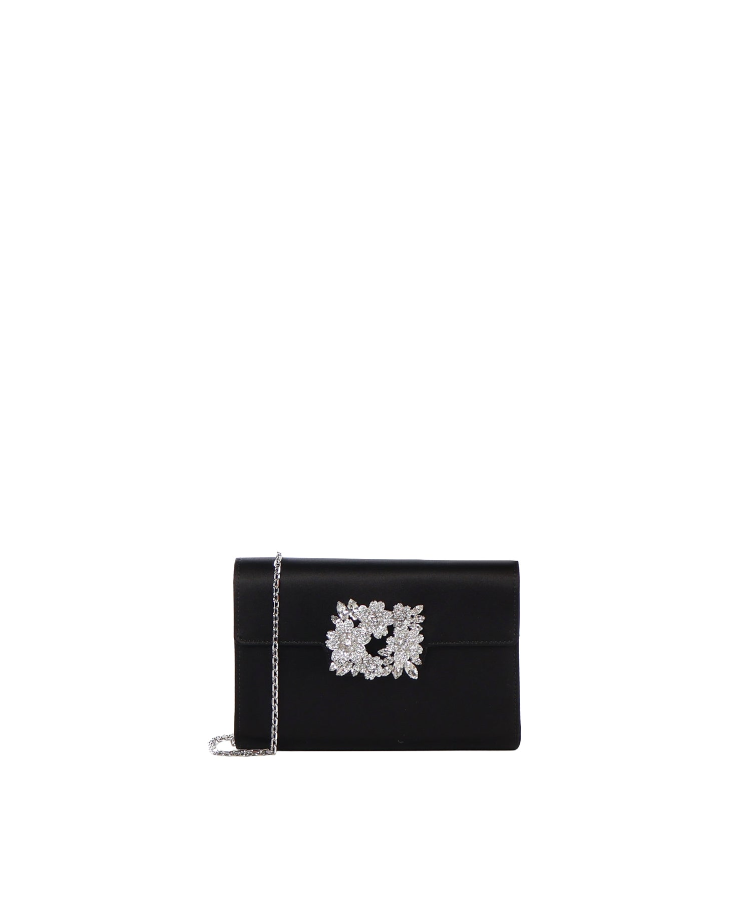Pochette mini Efflorescence in raso RBWANVD0100RS0 B999 ROGER VIVIER 