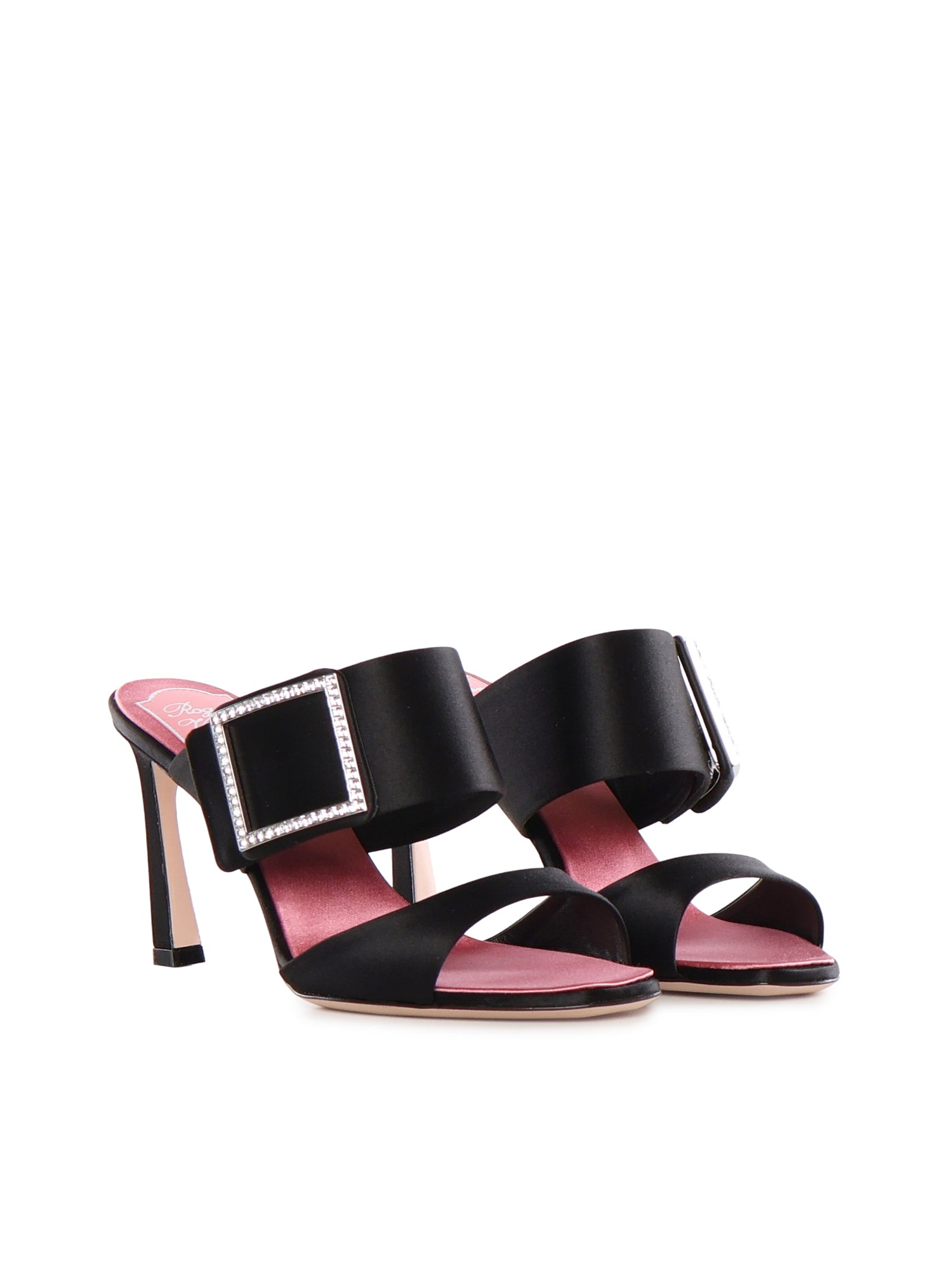 Mule Trompette in raso RVW45244410RS0 B999 ROGER VIVIER 