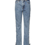 Jeans a gamba dritta con lacci 114595 3054 ROTATE 