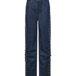 Jeans a gamba larga con bottoni 114816 D03 ROTATE 