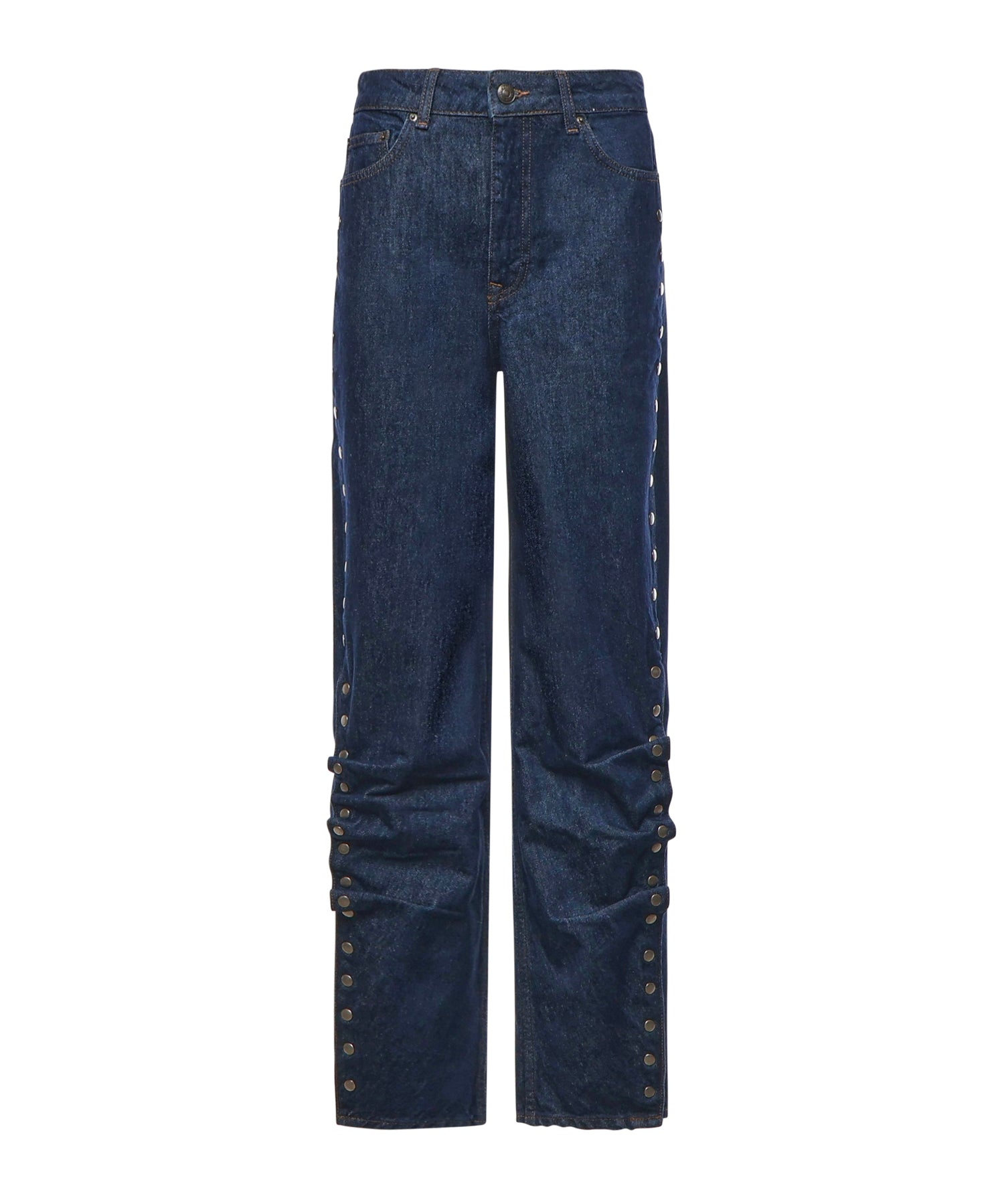 Jeans a gamba larga con bottoni 114816 D03 ROTATE 