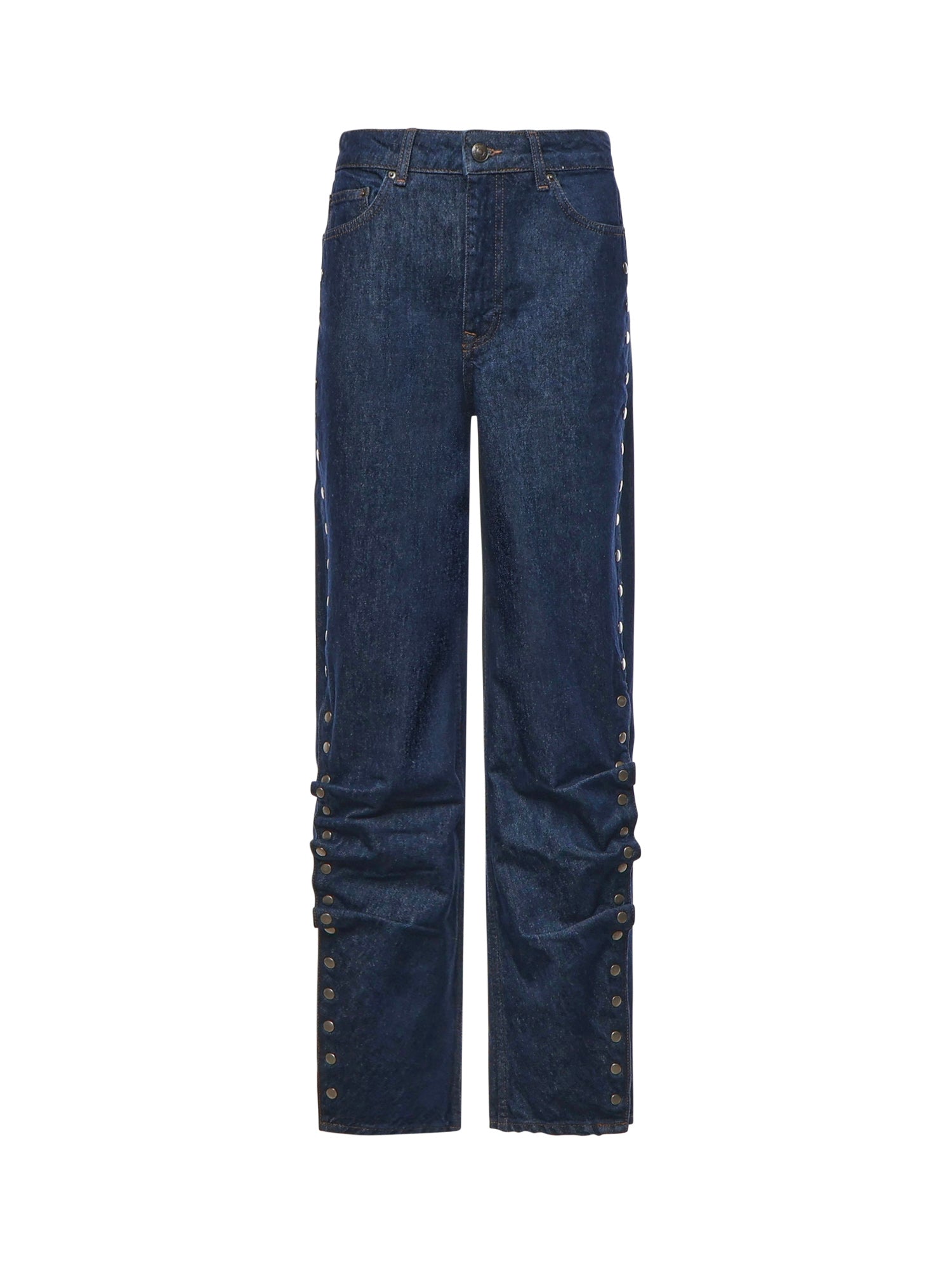 Jeans a gamba larga con bottoni 114816 D03 ROTATE 
