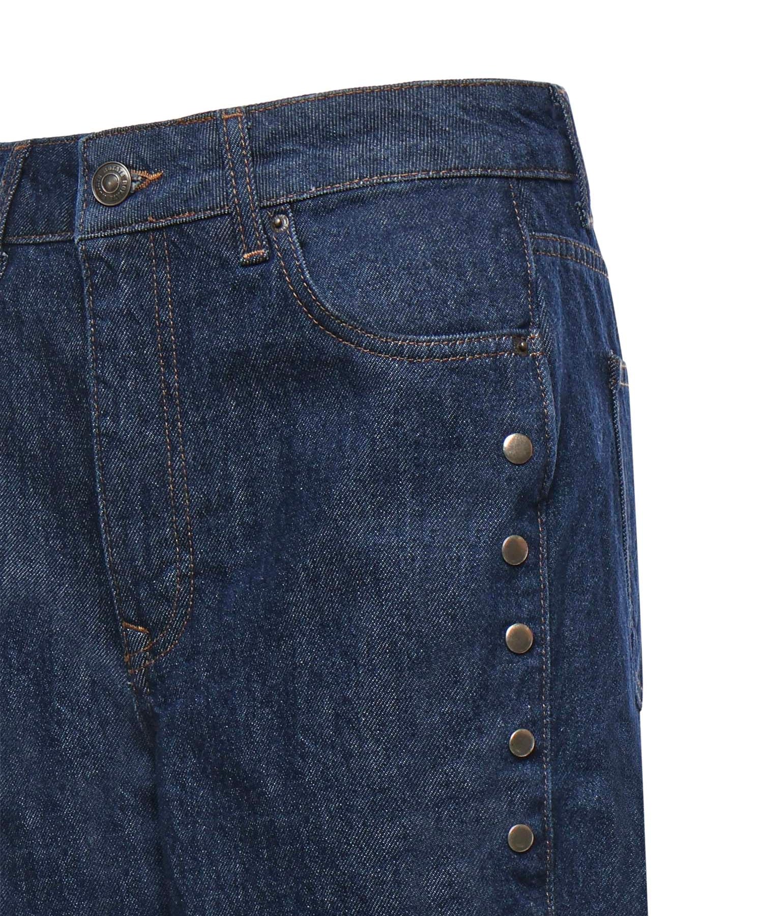 Jeans a gamba larga con bottoni 114816 D03 ROTATE 