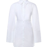 Abito camicia in cotone 115162 400 ROTATE 