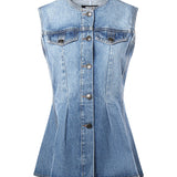 Top in denim 115167 1321 ROTATE 