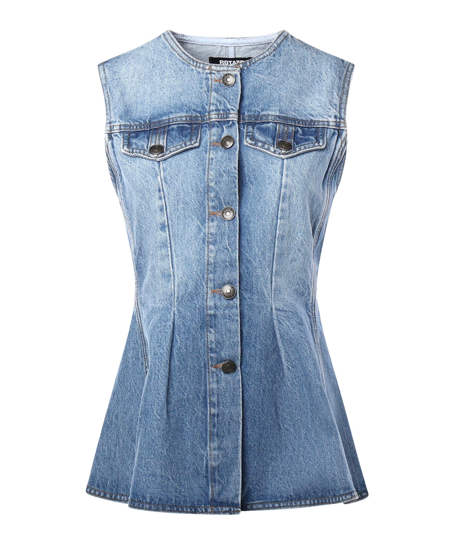 Top in denim 115167 1321 ROTATE 