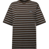 T-shirt in jersey di cotone a righe 115318 2476 ROTATE 