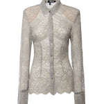 Camicia floreale in rete<BR/> 115704 039 ROTATE 