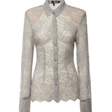 Camicia floreale in rete<BR/> 115704 039 ROTATE 