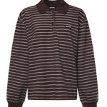 Polo in misto cotone a righe 116003 3088 ROTATE 