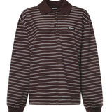 Polo in misto cotone a righe 116003 3088 ROTATE 