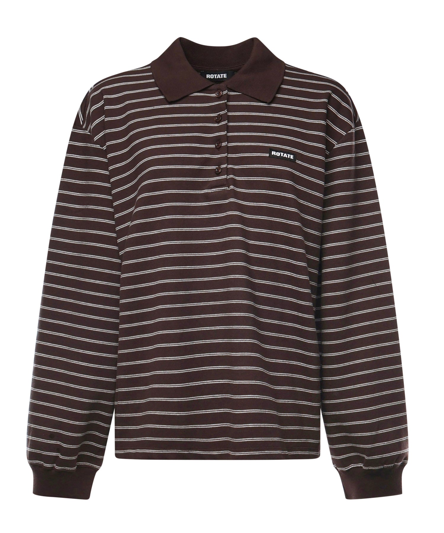 Polo in misto cotone a righe 116003 3088 ROTATE 